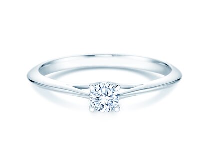 Verlovingsring Heaven 4 in 9K witgoud met diamant 0,25ct H/SI