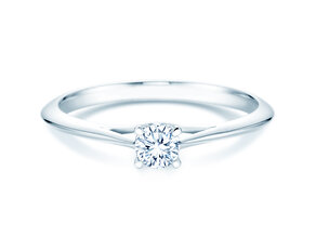 Verlovingsring Heaven 4 in 9K witgoud met diamant 0,25ct H/SI