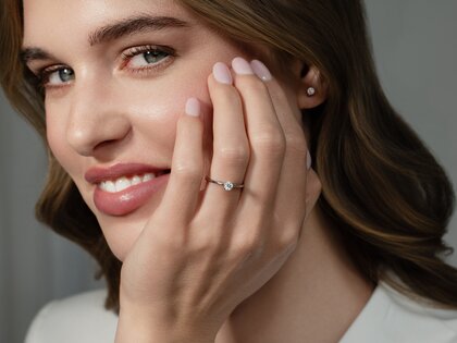 Verlovingsring Heaven 4 in 18K roségoud met diamant 0,30ct G/SI