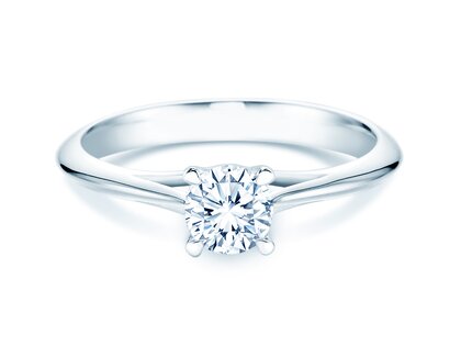 Verlovingsring Heaven 4 in 18K witgoud met diamant 0,30ct G/SI