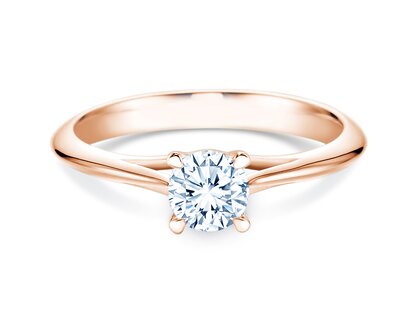 Verlovingsring Heaven 4 in 18K roségoud met diamant 0,30ct G/SI
