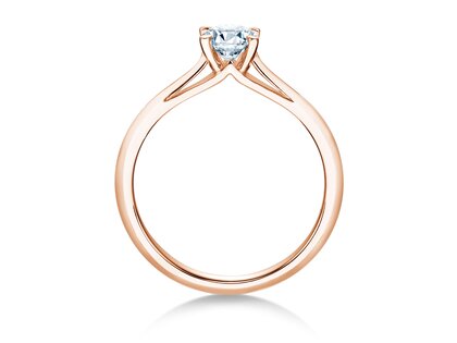 Verlovingsring Heaven 4 in 18K roségoud met diamant 0,30ct G/SI