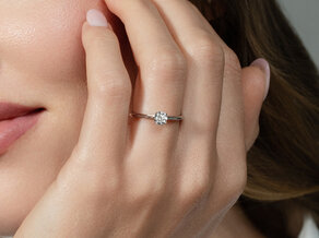 Verlovingsring Heaven 4 in platina 950/- met diamant 0,50ct H/SI