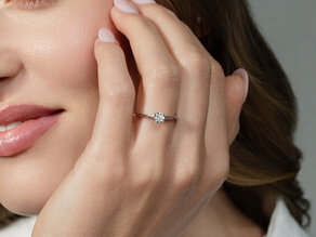 Verlovingsring Heaven 4 in 9K geelgoud met diamant 0,50ct G/SI