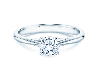 Verlovingsring Heaven 4 in platina 950/- met diamant 0,50ct H/SI