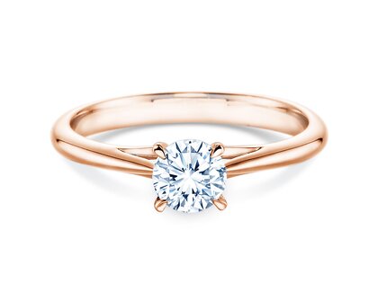 Verlovingsring Heaven 4 in 14K roségoud met diamant 0,50ct H/SI
