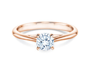 Verlovingsring Heaven 4 in 14K roségoud met diamant 0,50ct H/SI