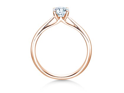 Verlovingsring Heaven 4 in 14K roségoud met diamant 0,50ct H/SI