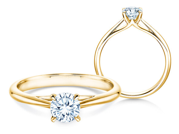 Verlovingsring Heaven 4 in 9K geelgoud met Lab-grown diamant 0,50ct E/VS