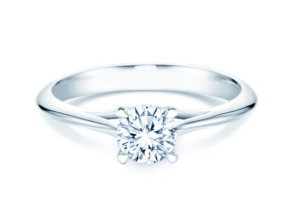 Verlovingsring Heaven 4 in 14K witgoud met diamant 0,75ct G/SI