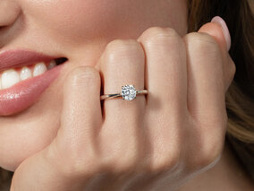Verlovingsring Heaven 4 in zilver 925/- met diamant 0,05ct G/SI