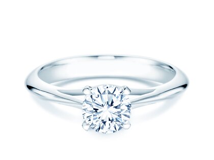 Verlovingsring Heaven 4 in 18K witgoud met diamant 1,25ct H/SI