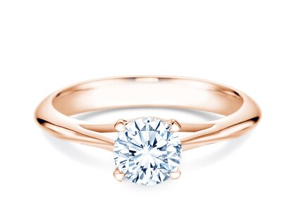 Verlovingsring Heaven 4 in 14K roségoud met Lab-grown diamant 1,00ct E/VS