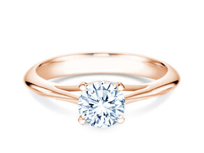 Verlovingsring Heaven 4 in 14K roségoud met Lab-grown diamant 1,00ct E/VS
