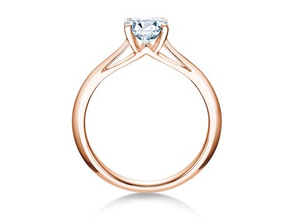 Verlovingsring Heaven 4 in 14K roségoud met Lab-grown diamant 1,00ct E/VS