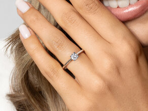 Verlovingsring Heaven 4 in platina 950/- met diamant 0,50ct H/SI
