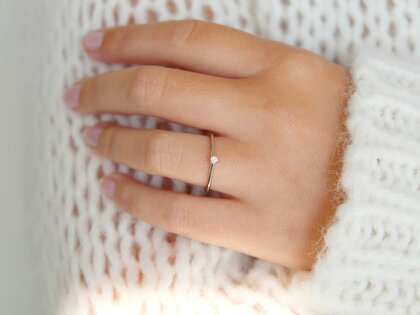 Verlovingsring Heaven 4 in zilver 925/- met diamant 0,05ct H/SI