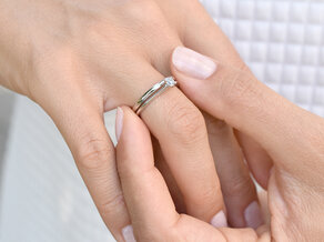 Verlovingsring Heaven 4 in zilver 925/- met Lab-grown diamant 0,15ct E/VS