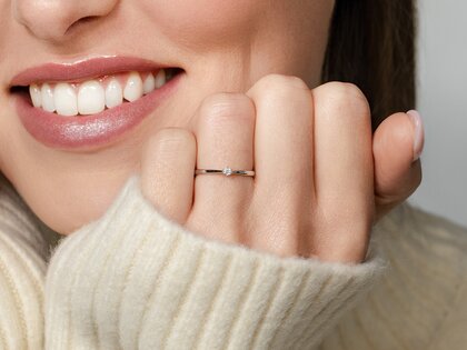Verlovingsring Heaven 6 Petite in 14K witgoud met diamant 0,035ct G/SI