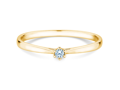 Verlovingsring Heaven 6 Petite in 14K geelgoud met diamant 0,07ct G/SI