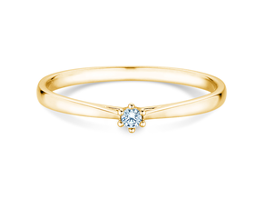 Verlovingsring Heaven 6 Petite in 14K geelgoud met diamant 0,07ct G/SI