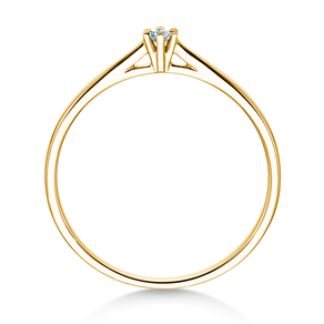 Verlovingsring Heaven 6 Petite in 14K geelgoud met diamant 0,07ct G/SI