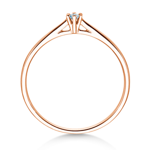Verlovingsring Heaven 6 Petite in 14K roségoud met diamant 0,05ct G/SI