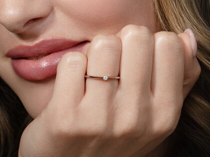 Verlovingsring Heaven 6 in zilver 925/- met diamant 0,05ct H/SI