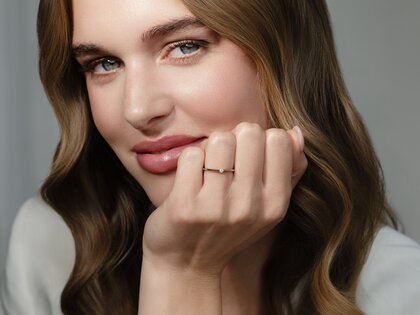 Verlovingsring Heaven 6 in 18K roségoud met diamant 0,05ct H/SI