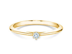 Verlovingsring Heaven 6 in 14K geelgoud met diamant 0,07ct