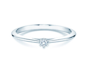Verlovingsring Heaven 6 in zilver 925/- met diamant 0,05ct H/SI