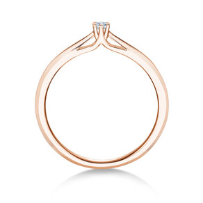 Verlovingsring Heaven 6 in 18K roségoud met diamant 0,05ct H/SI