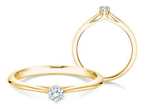 Verlovingsring Heaven 6 in 14K geelgoud met diamant 0,10ct G/SI