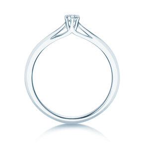 Verlovingsring Heaven 6 in 14K witgoud met diamant 0,10ct G/SI