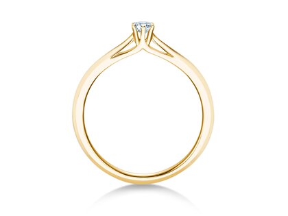 Verlovingsring Heaven 6 in 14K geelgoud met diamant 0,10ct H/SI