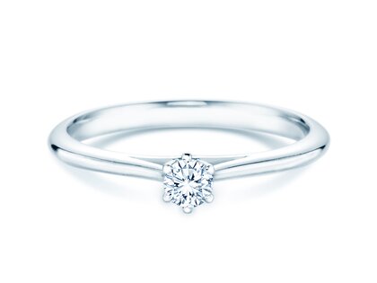 Verlovingsring Heaven 6 in zilver 925/- met Lab-grown diamant 0,15ct E/VS