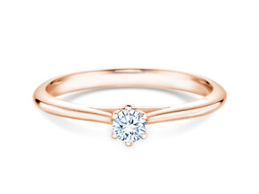Verlovingsring Heaven 6 in 9K roségoud met diamant 0,20ct G/SI