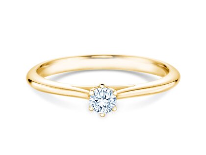 Verlovingsring Heaven 6 in 14K geelgoud met diamant 0,15ct H/SI