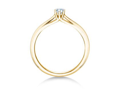 Verlovingsring Heaven 6 in 14K geelgoud met diamant 0,15ct H/SI