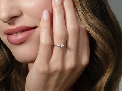 Verlovingsring Heaven 6 in 14K geelgoud met diamant 0,25ct G/SI