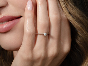 Verlovingsring Heaven 6 in 9K witgoud met diamant 0,25ct H/SI