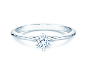 Verlovingsring Heaven 6 in 9K witgoud met diamant 0,25ct H/SI