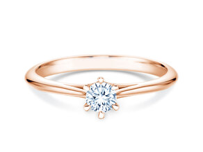 Verlovingsring Heaven 6 in 18K roségoud met diamant 0,25ct G/SI