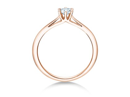 Verlovingsring Heaven 6 in 18K roségoud met diamant 0,25ct G/SI