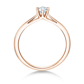Verlovingsring Heaven 6 in 18K roségoud met diamant 0,25ct G/SI