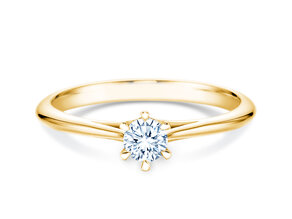 Verlovingsring Heaven 6 in 14K geelgoud met diamant 0,25ct G/SI