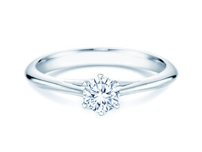 Verlovingsring Heaven 6 in 18K witgoud met diamant 0,30ct G/SI