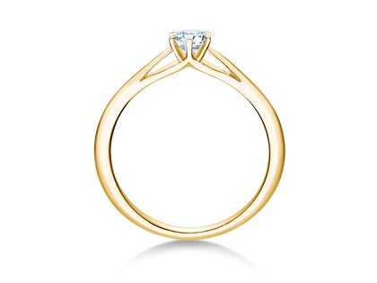 Verlovingsring Heaven 6 in 18K geelgoud met diamant 0,30ct H/SI