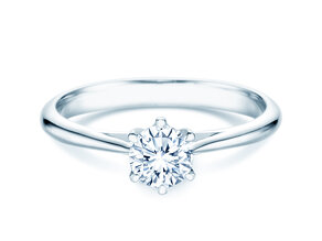Verlovingsring Heaven 6 in platina 950/- met diamant 0,40ct G/SI