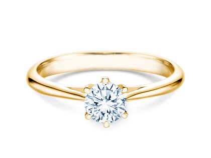 Verlovingsring Heaven 6 in 14K geelgoud met diamant 0,40ct H/SI